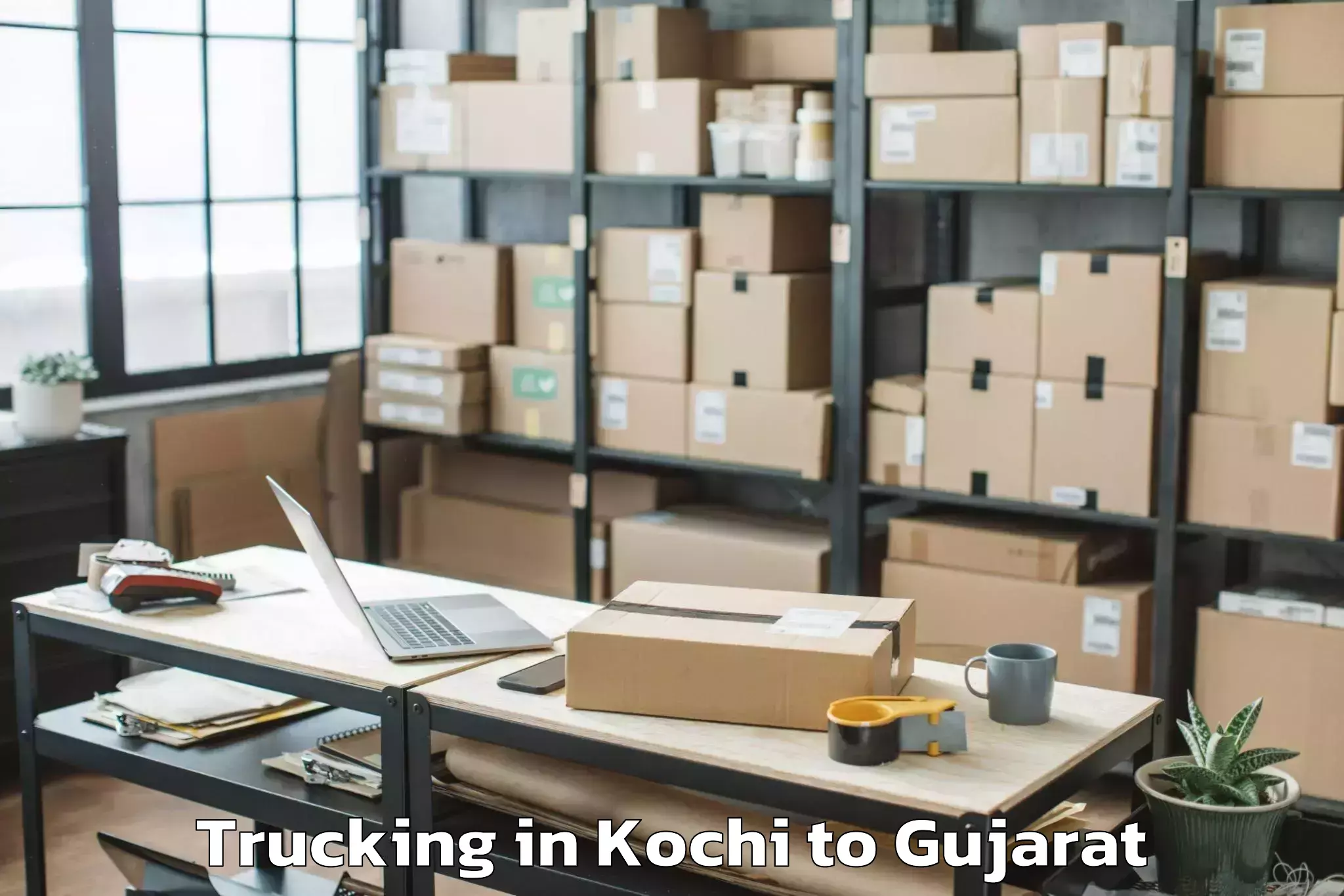 Kochi to Satlasana Trucking Booking